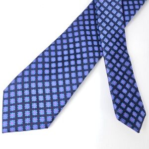 TED BAKER London- 100% Silk Repetitive Flower and Dot Pattern Neck Tie